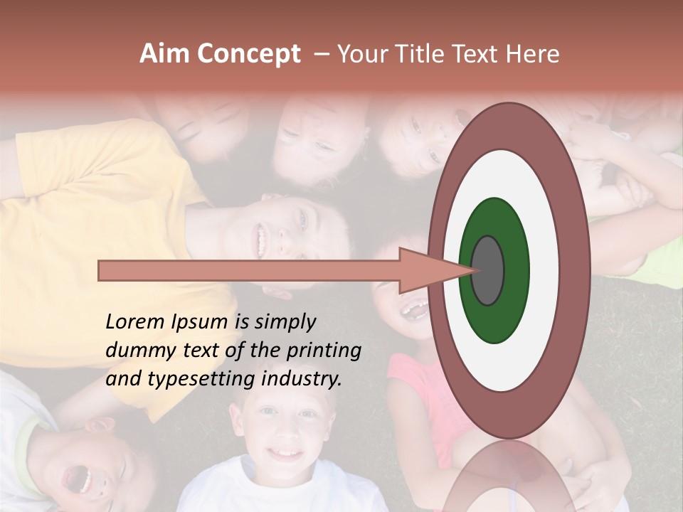 Girls Smiling Family PowerPoint Template