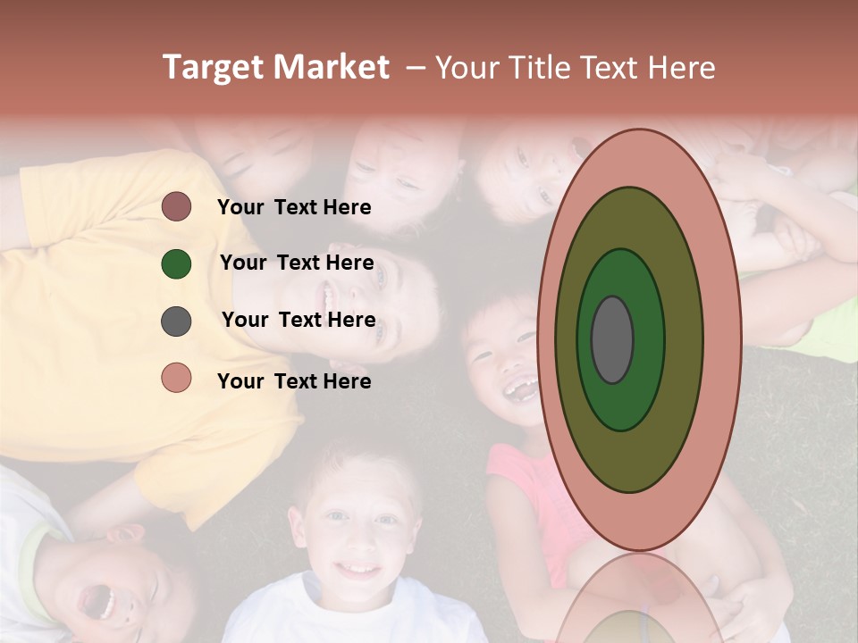 Girls Smiling Family PowerPoint Template