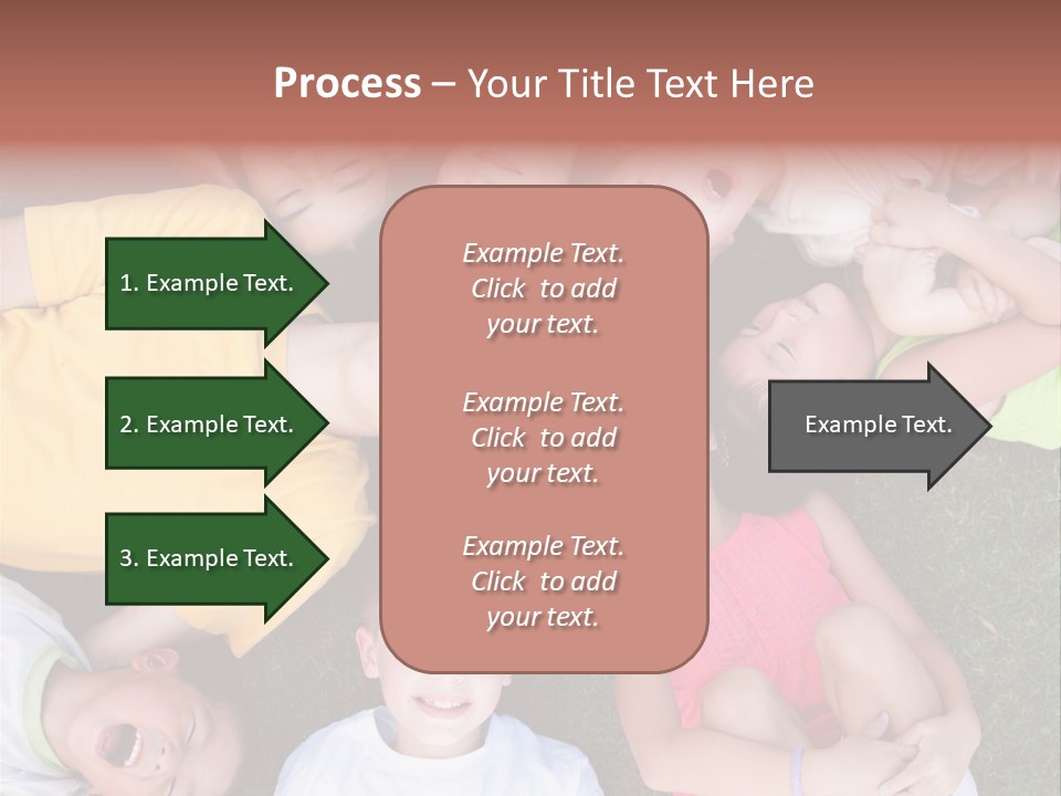Girls Smiling Family PowerPoint Template