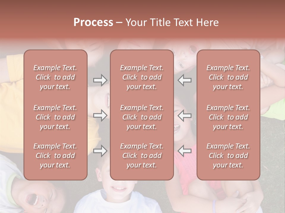 Girls Smiling Family PowerPoint Template