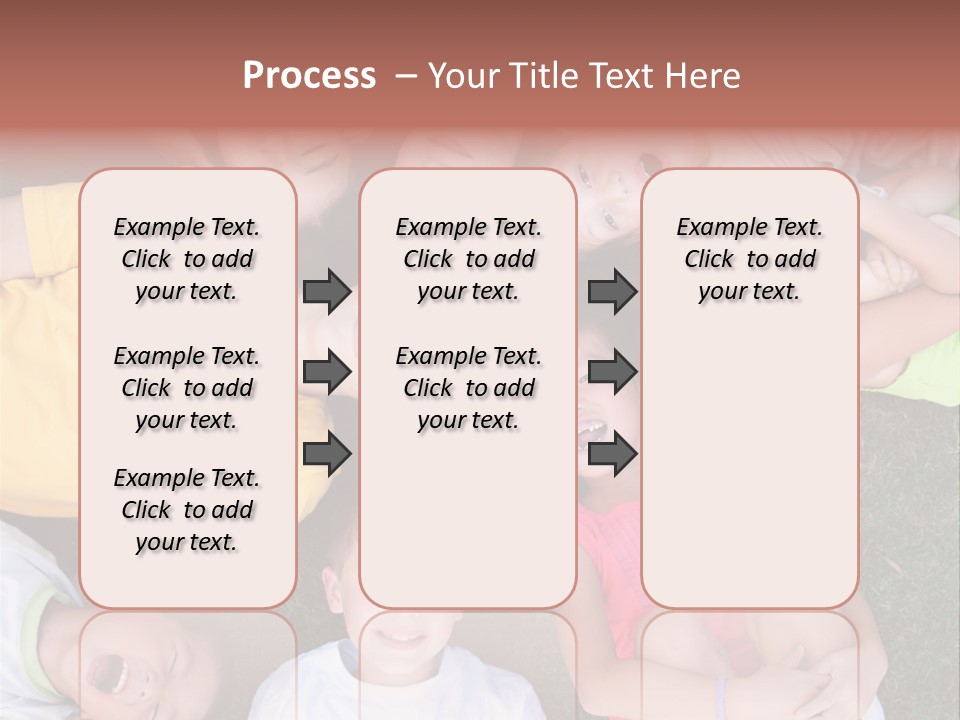 Girls Smiling Family PowerPoint Template