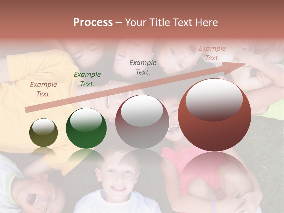 Girls Smiling Family PowerPoint Template