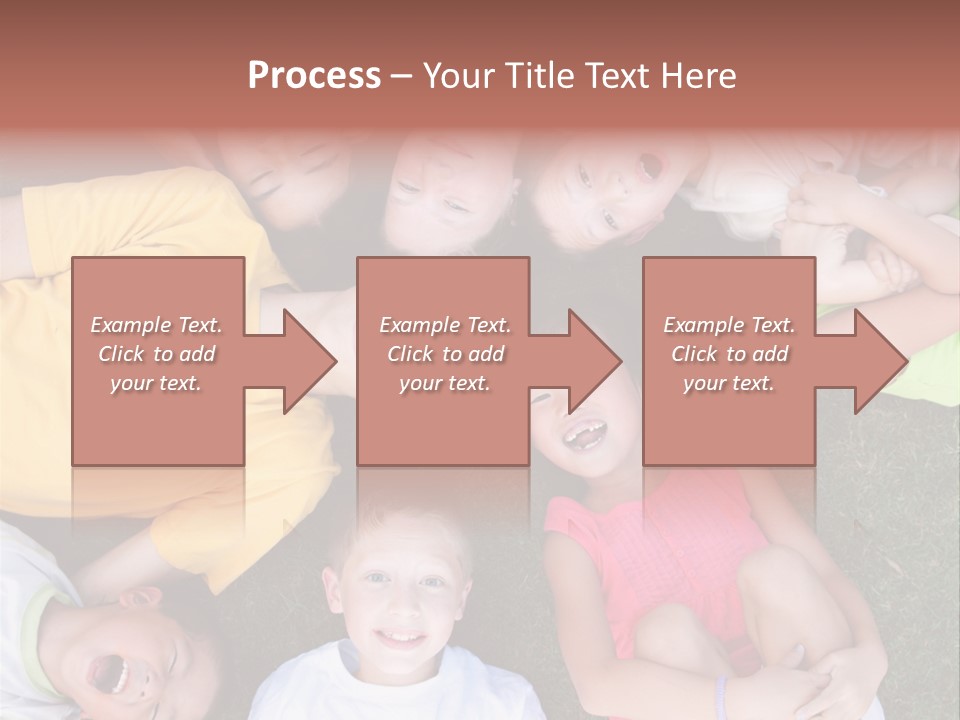 Girls Smiling Family PowerPoint Template
