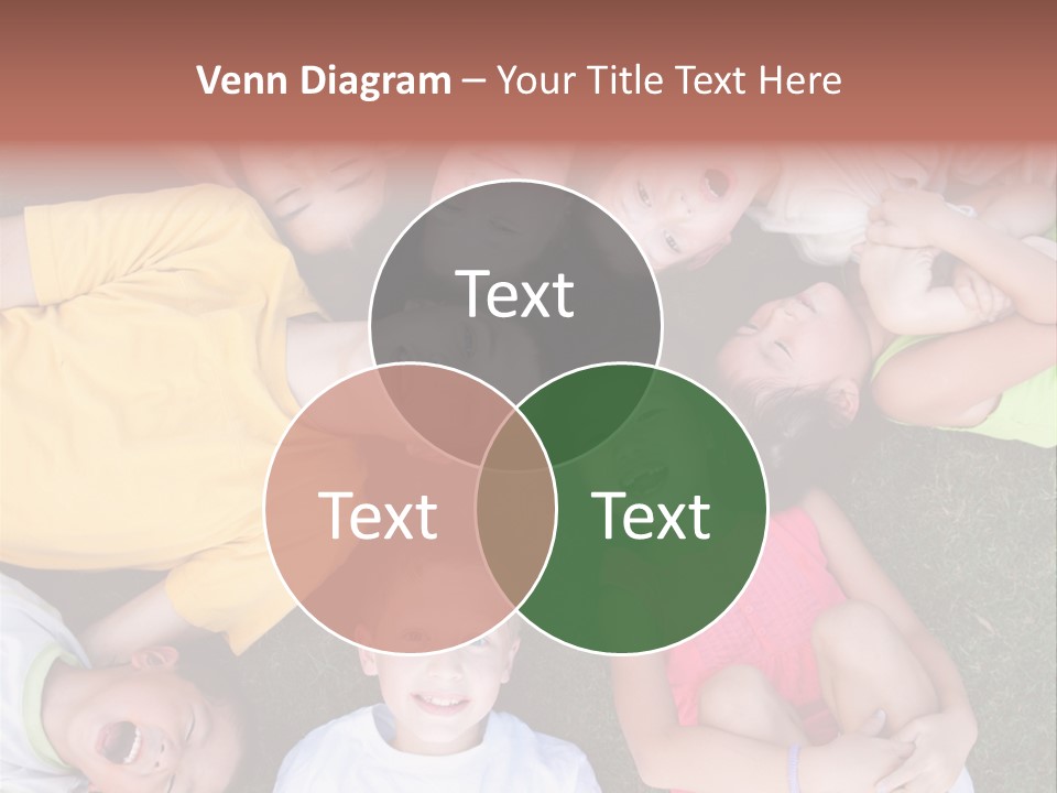 Girls Smiling Family PowerPoint Template