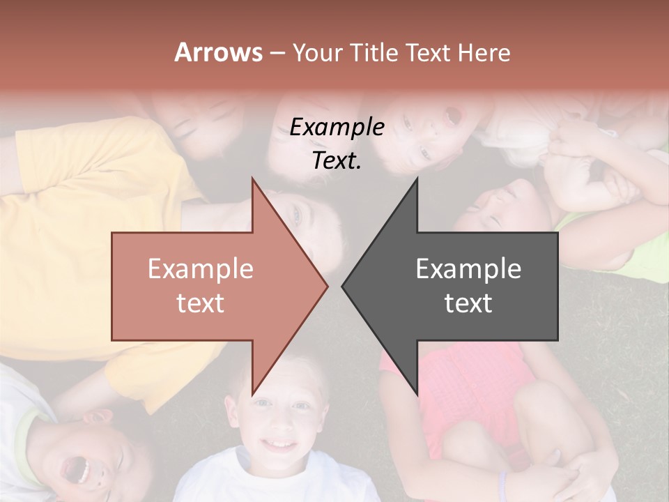 Girls Smiling Family PowerPoint Template