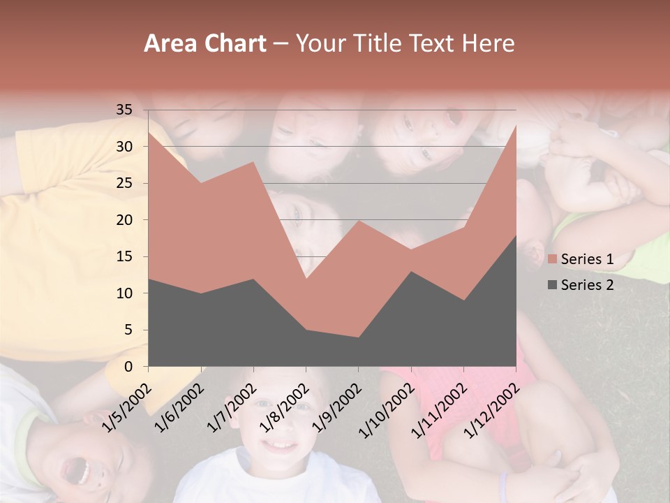 Girls Smiling Family PowerPoint Template