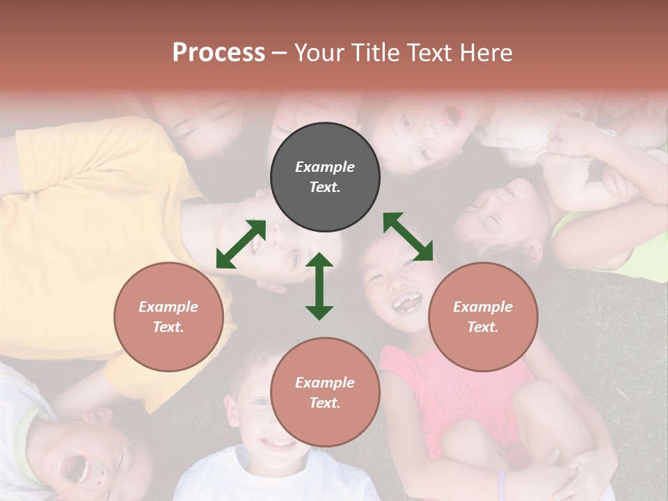 Girls Smiling Family PowerPoint Template