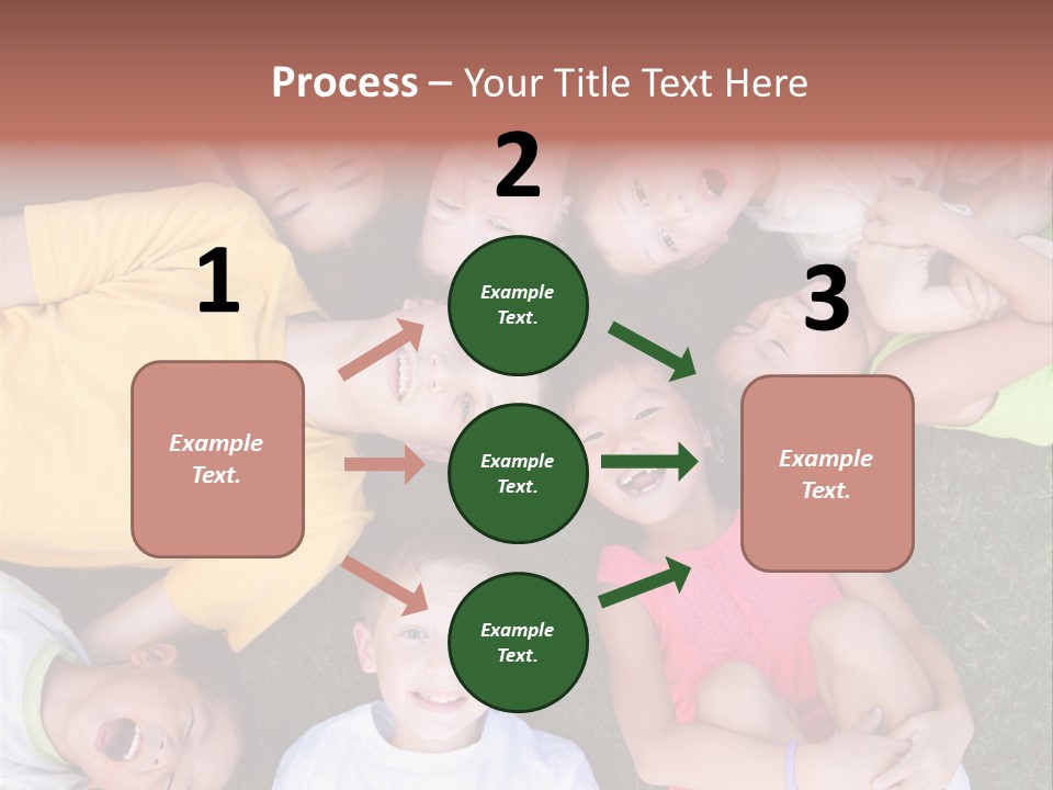 Girls Smiling Family PowerPoint Template