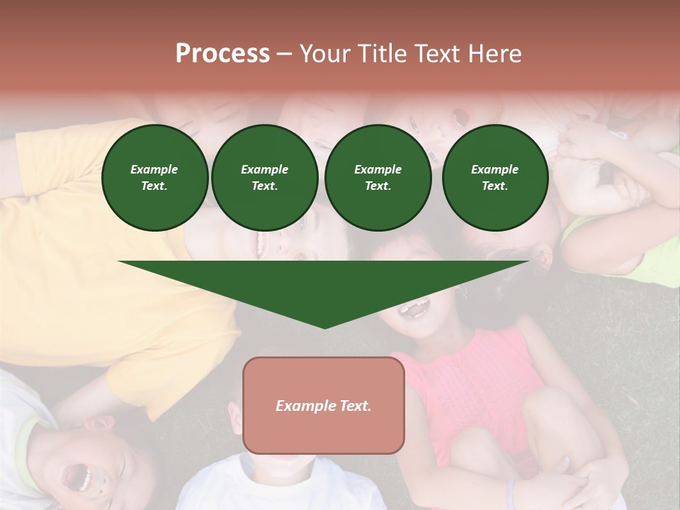 Girls Smiling Family PowerPoint Template