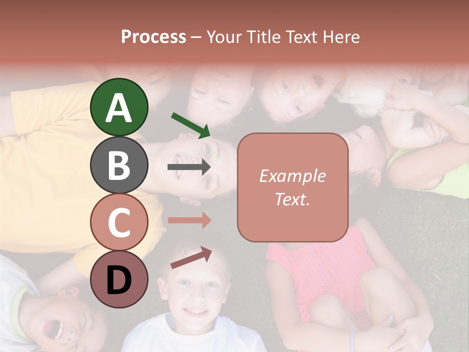 Girls Smiling Family PowerPoint Template