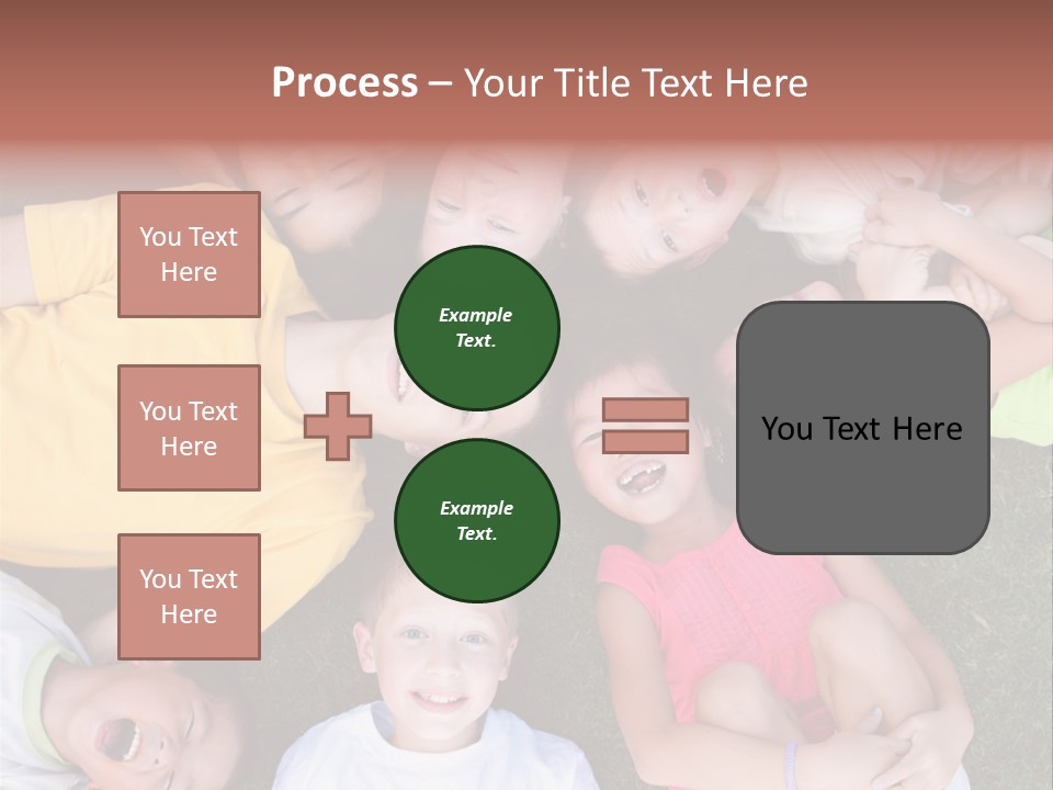 Girls Smiling Family PowerPoint Template