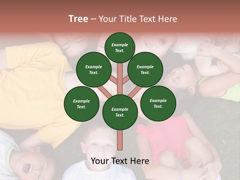 Girls Smiling Family PowerPoint Template