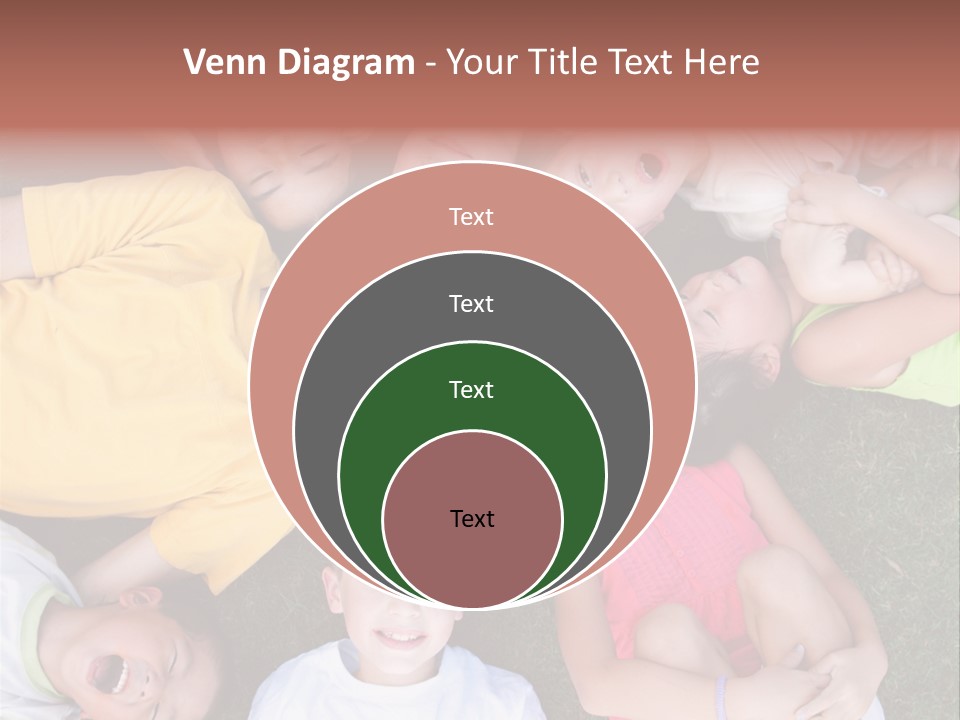 Girls Smiling Family PowerPoint Template