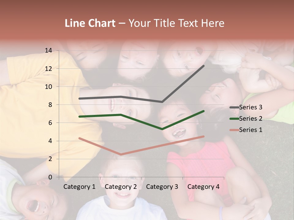 Girls Smiling Family PowerPoint Template