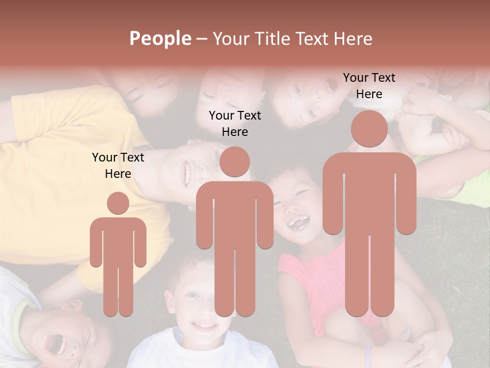 Girls Smiling Family PowerPoint Template