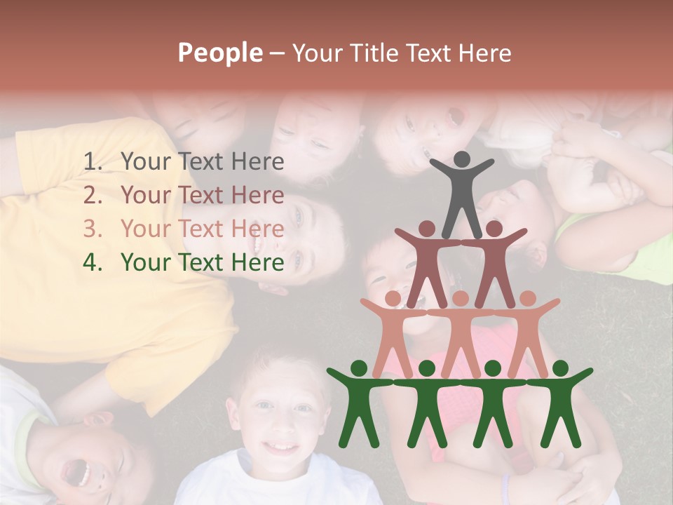 Girls Smiling Family PowerPoint Template