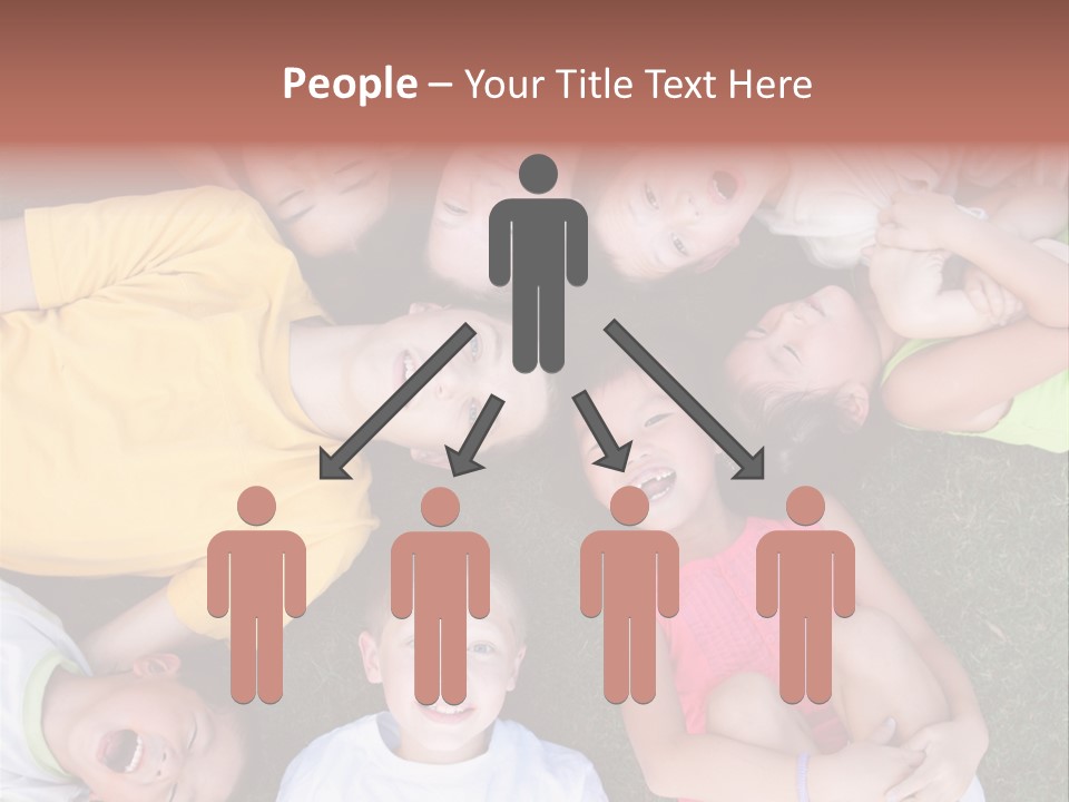 Girls Smiling Family PowerPoint Template