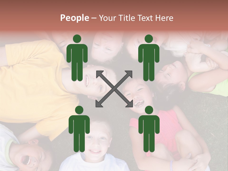 Girls Smiling Family PowerPoint Template