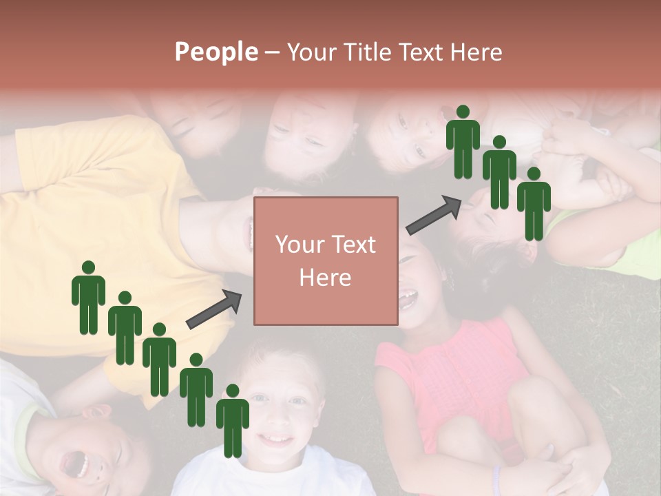 Girls Smiling Family PowerPoint Template