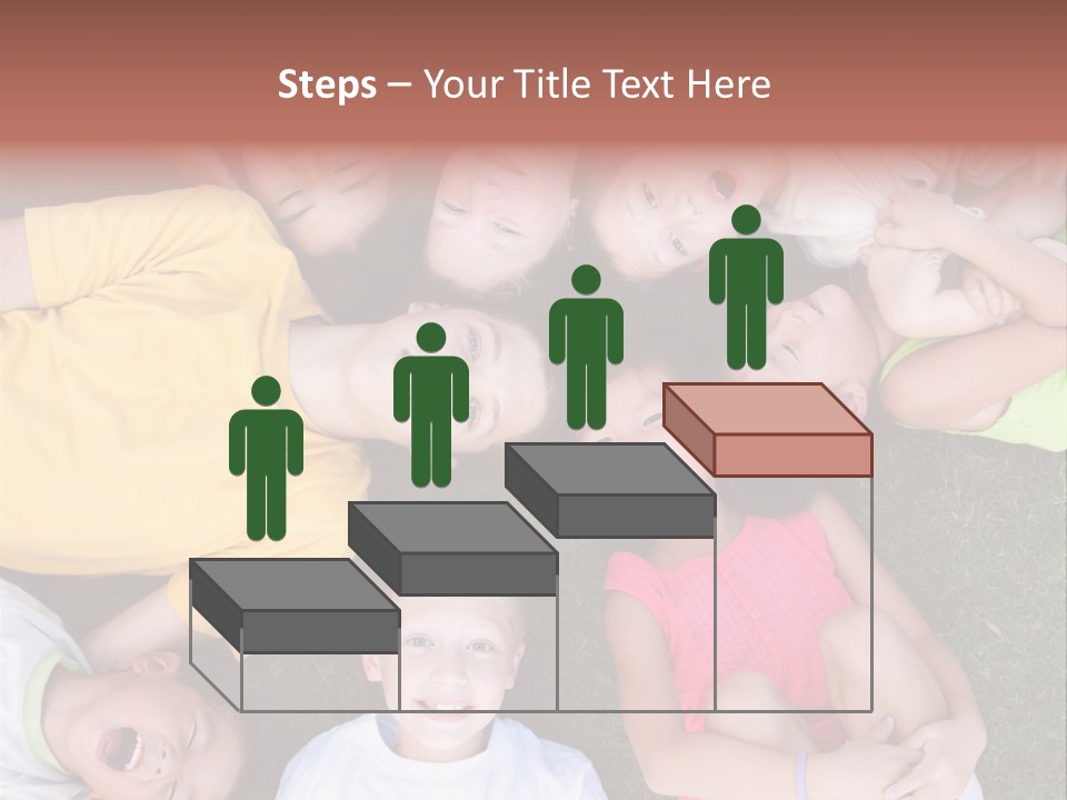 Girls Smiling Family PowerPoint Template