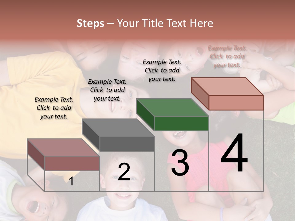 Girls Smiling Family PowerPoint Template