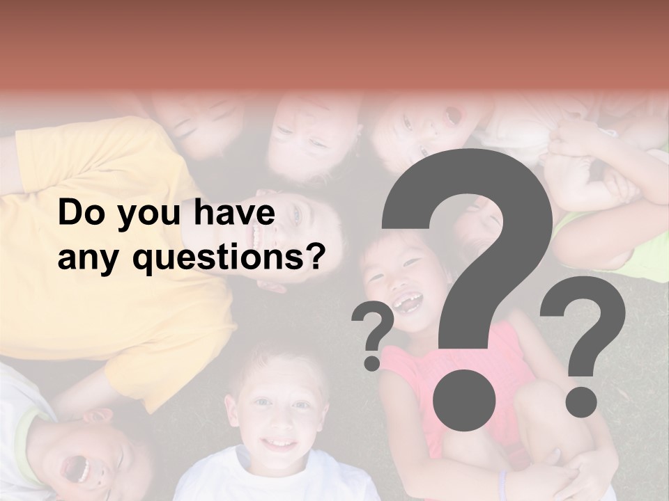 Girls Smiling Family PowerPoint Template