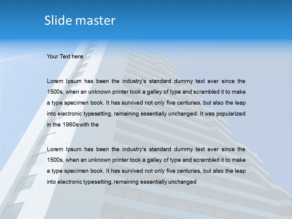 Building Highrise High PowerPoint Template