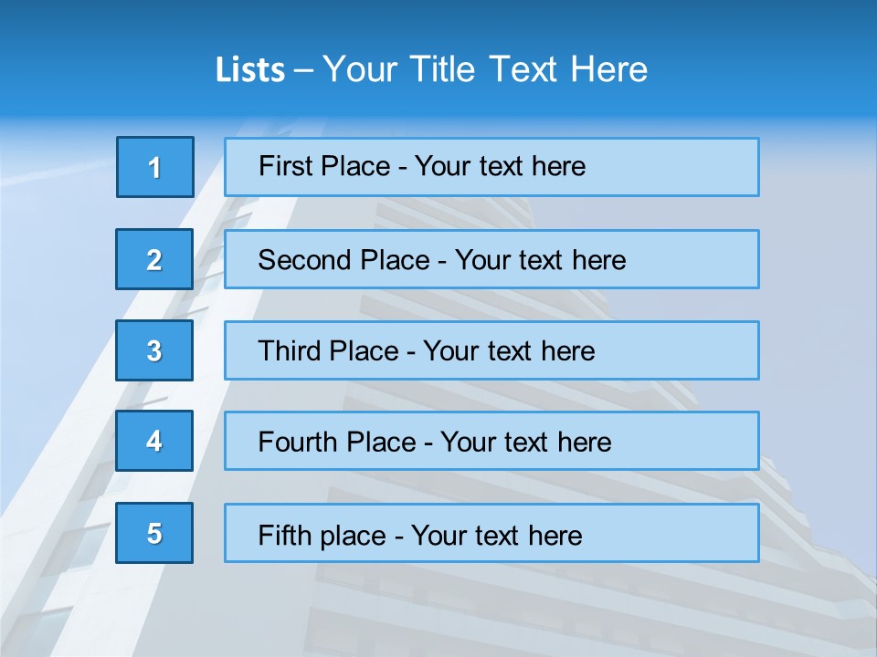 Building Highrise High PowerPoint Template