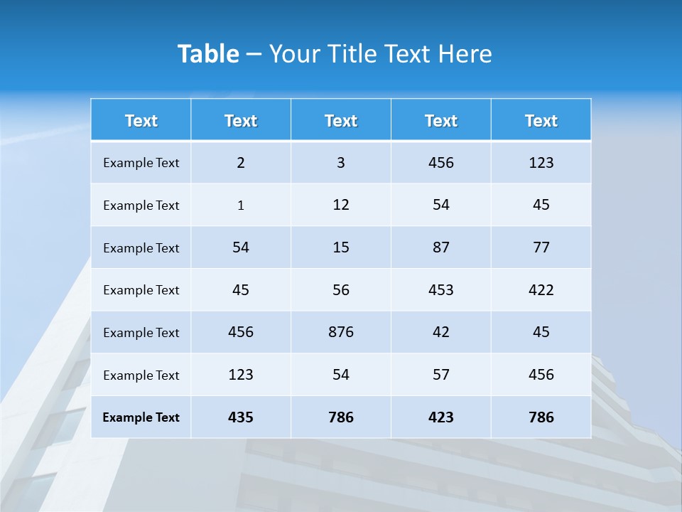 Building Highrise High PowerPoint Template
