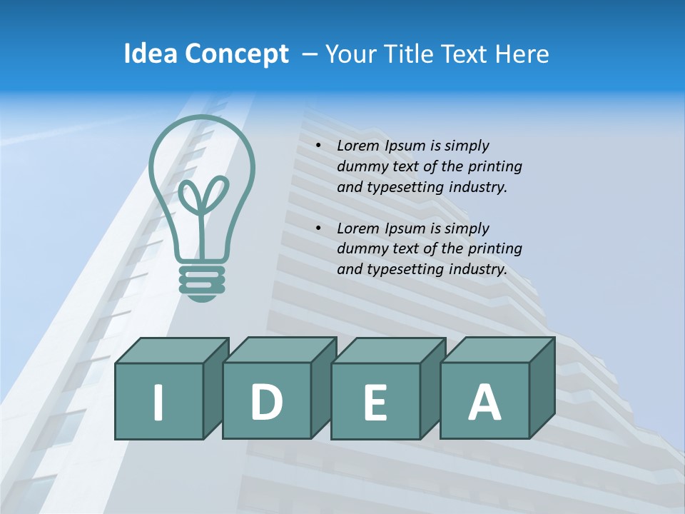 Building Highrise High PowerPoint Template