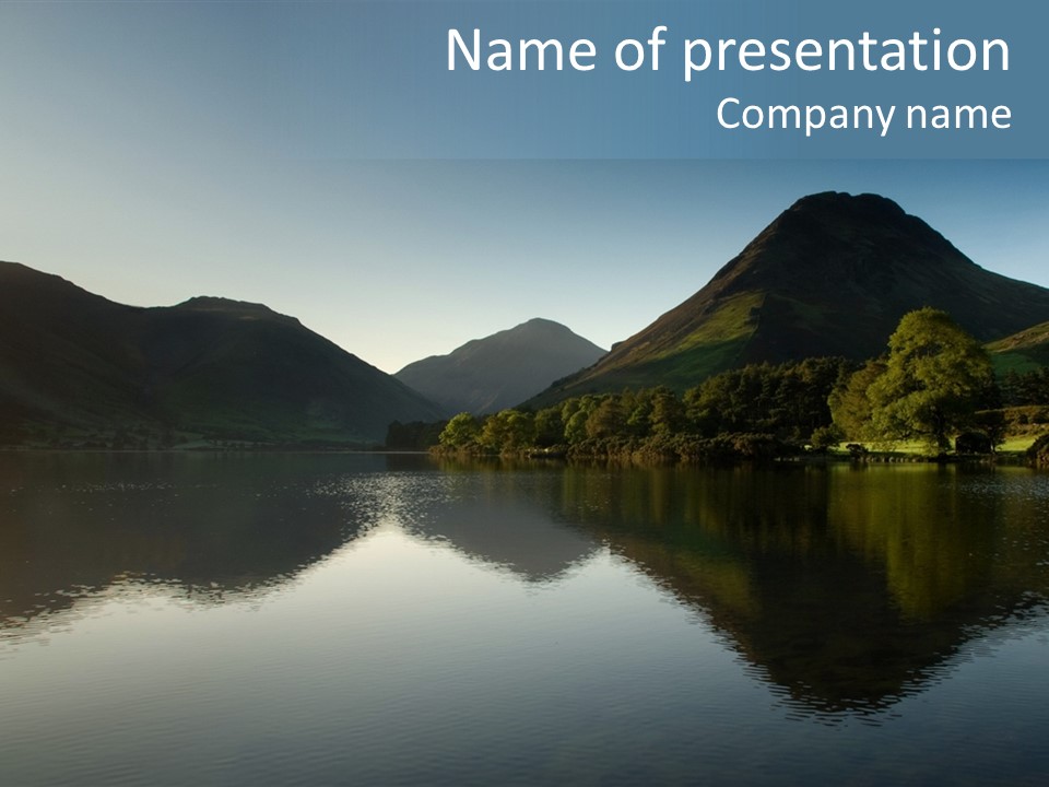 Cumbria Sunrise England PowerPoint Template