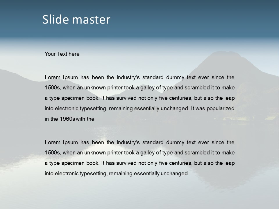 Cumbria Sunrise England PowerPoint Template