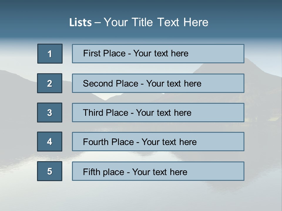 Cumbria Sunrise England PowerPoint Template