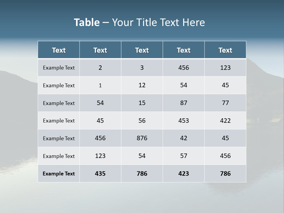 Cumbria Sunrise England PowerPoint Template