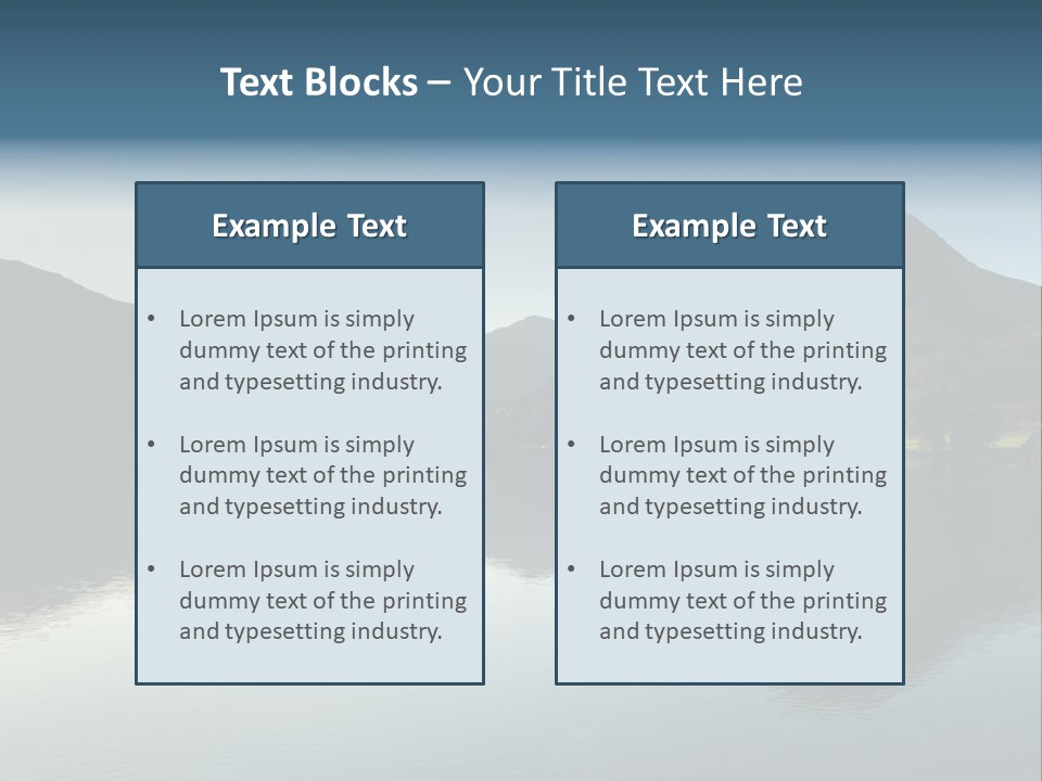 Cumbria Sunrise England PowerPoint Template