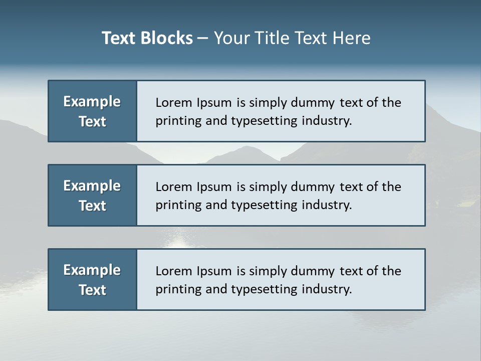 Cumbria Sunrise England PowerPoint Template
