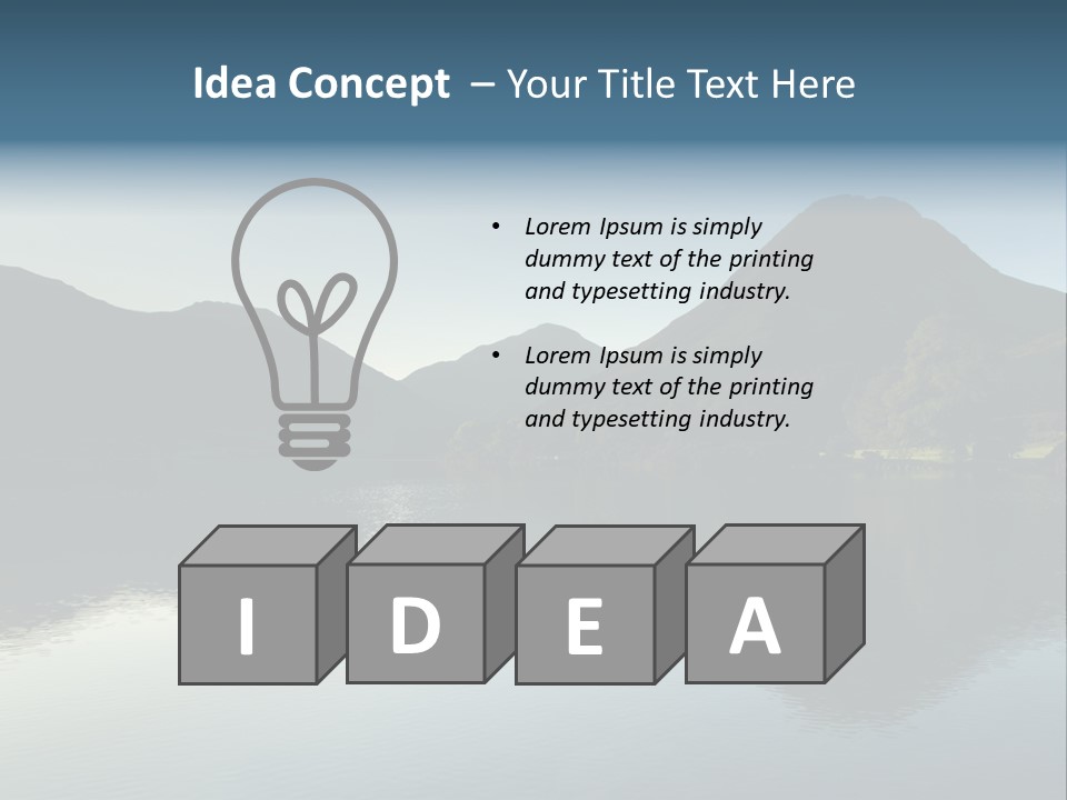 Cumbria Sunrise England PowerPoint Template