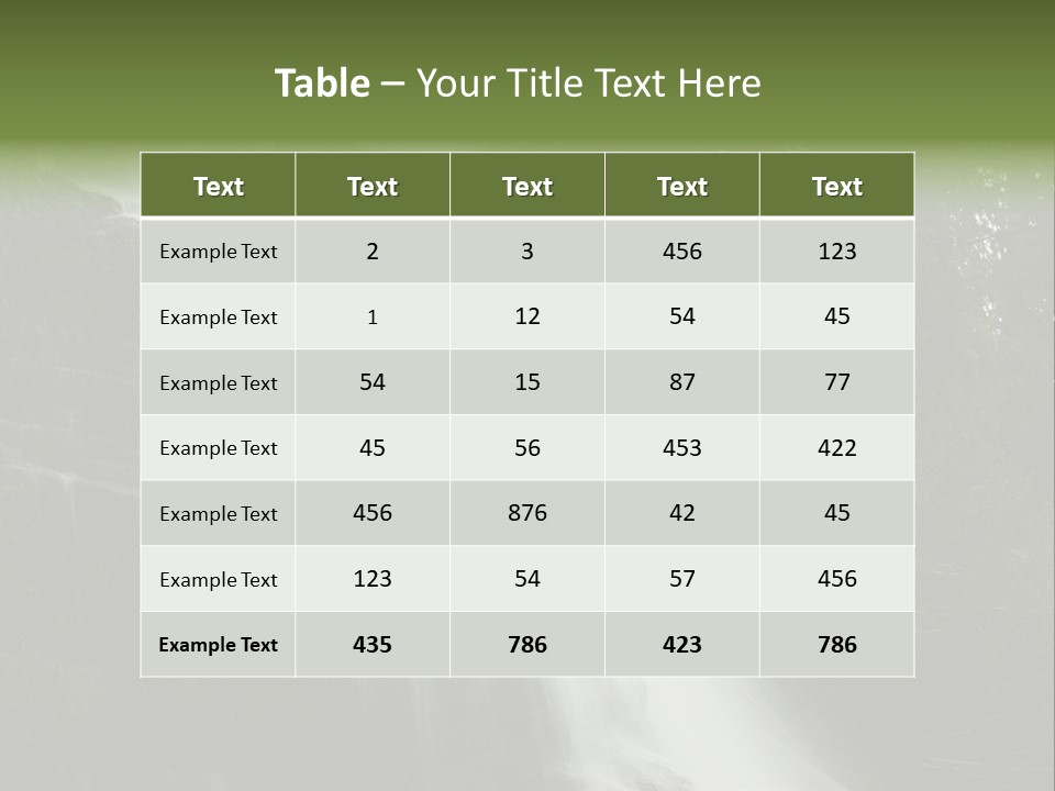 Slope Strathcona Woods PowerPoint Template