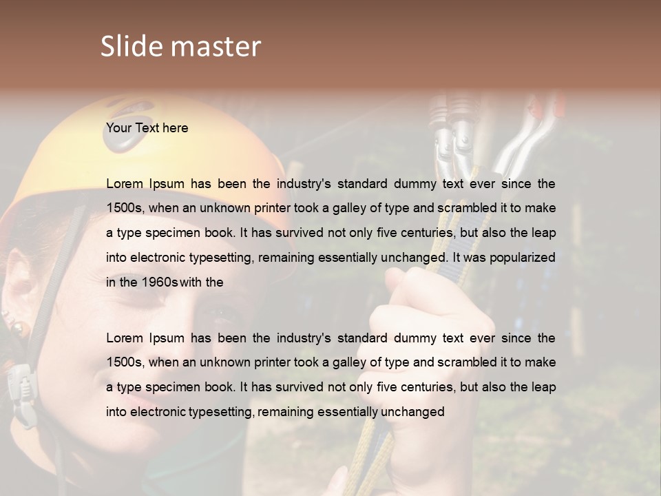 Cable Rock Sports PowerPoint Template