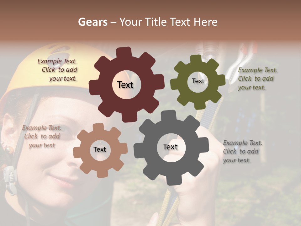 Cable Rock Sports PowerPoint Template