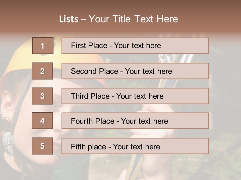Cable Rock Sports PowerPoint Template