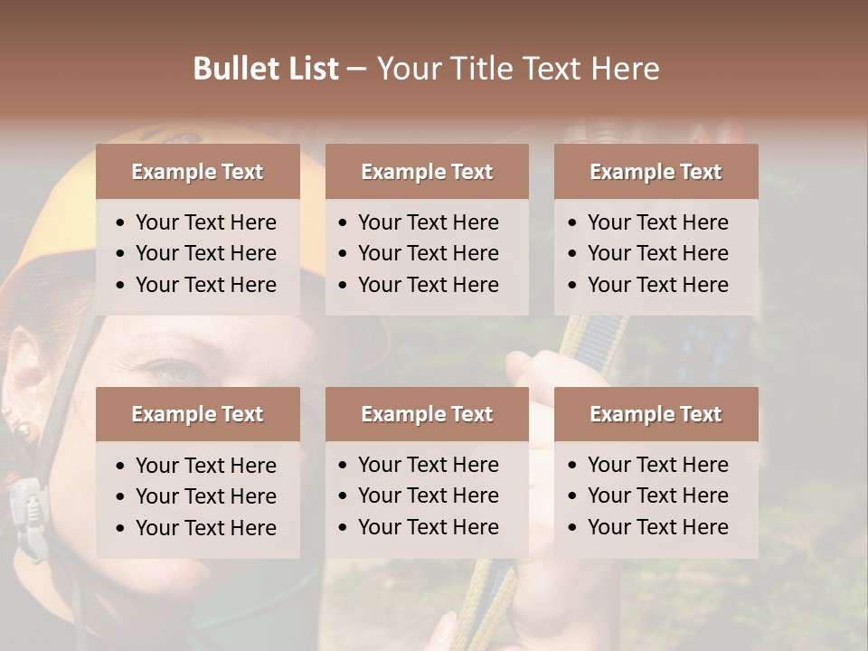 Cable Rock Sports PowerPoint Template