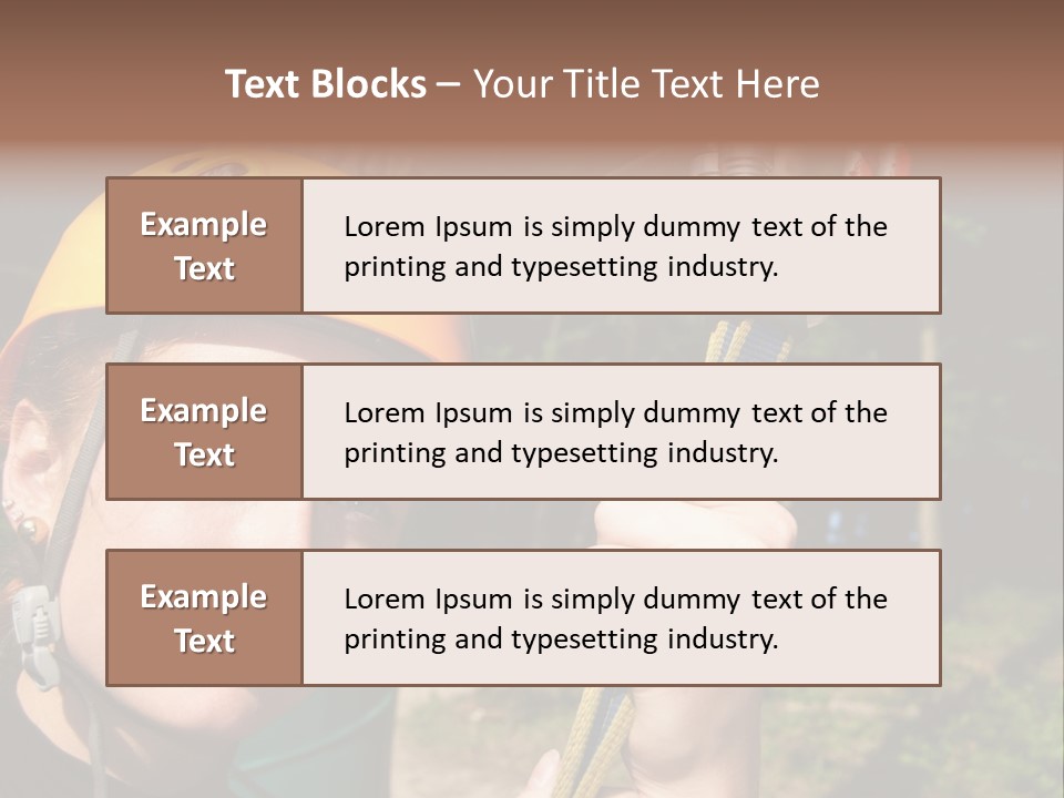 Cable Rock Sports PowerPoint Template