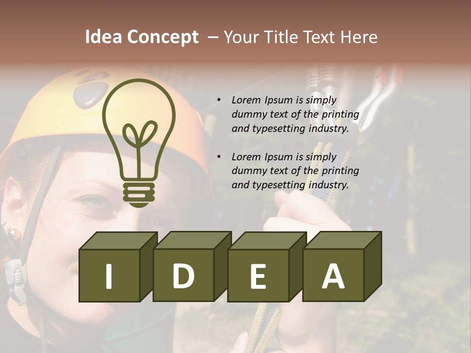 Cable Rock Sports PowerPoint Template