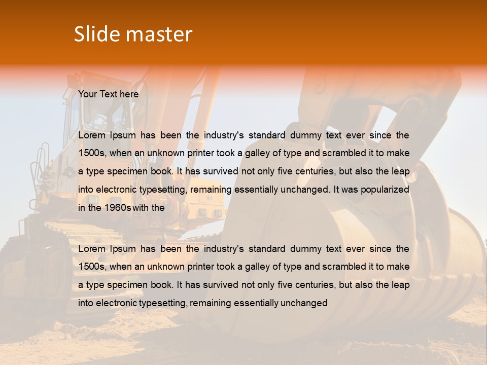 Heavy Steel Yellow PowerPoint Template