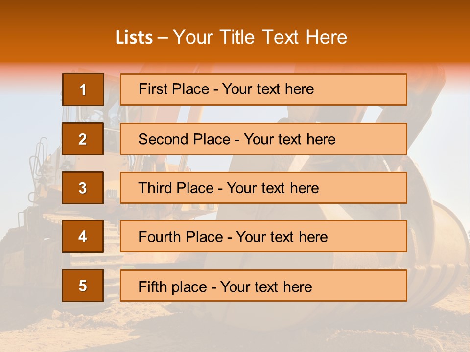 Heavy Steel Yellow PowerPoint Template