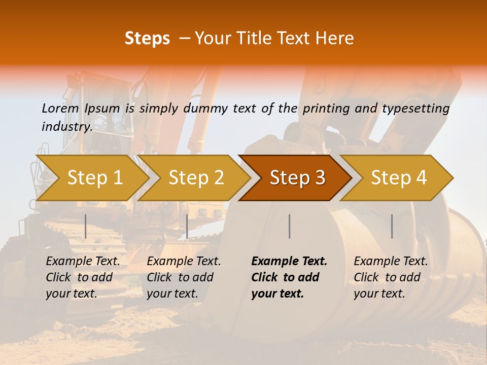 Heavy Steel Yellow PowerPoint Template