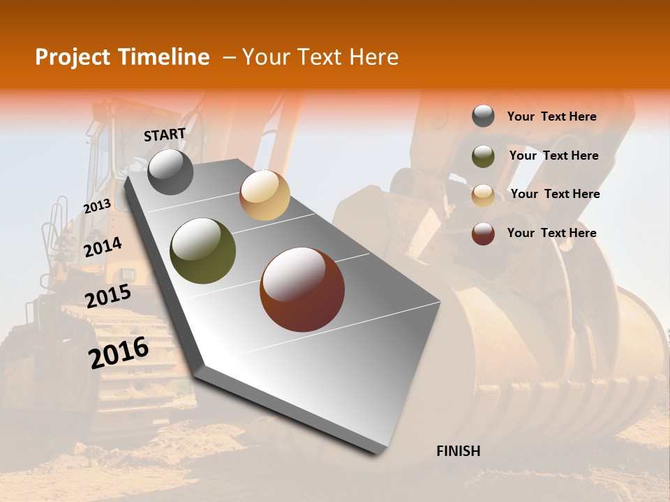 Heavy Steel Yellow PowerPoint Template