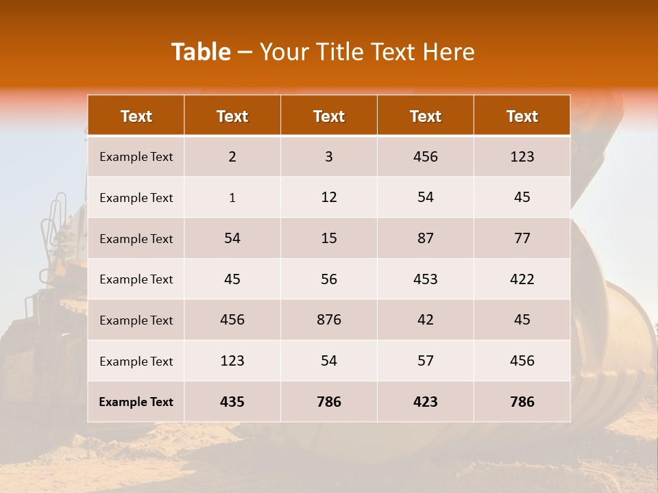 Heavy Steel Yellow PowerPoint Template