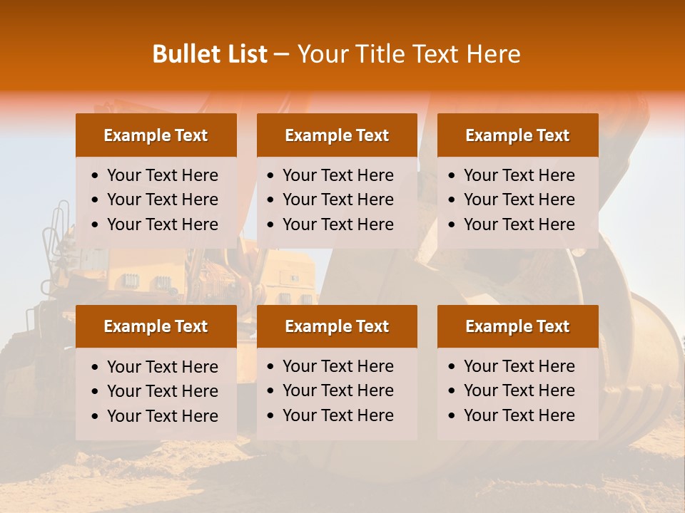 Heavy Steel Yellow PowerPoint Template